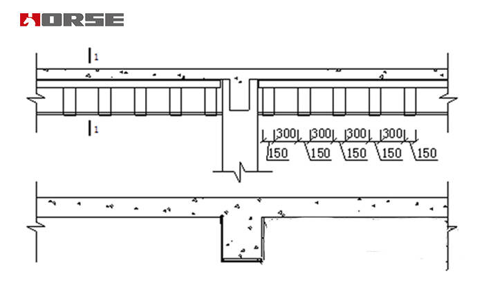 Reinforced frame beams with CFRP wrapping