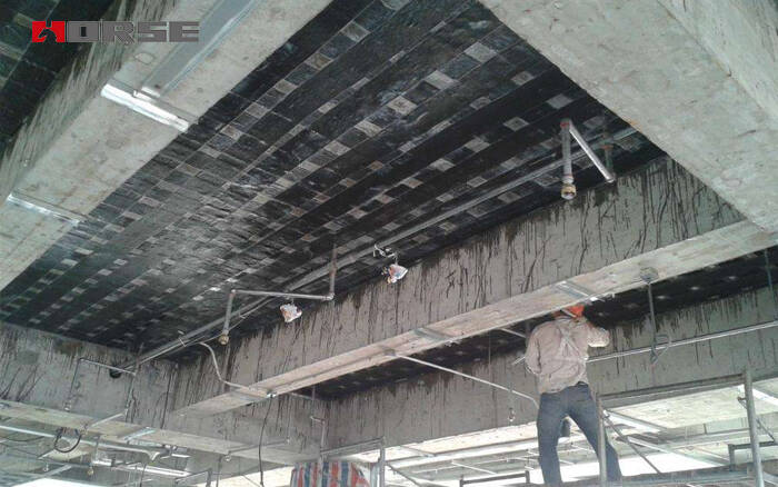 Load-bearing strengthening by CFRP sheet