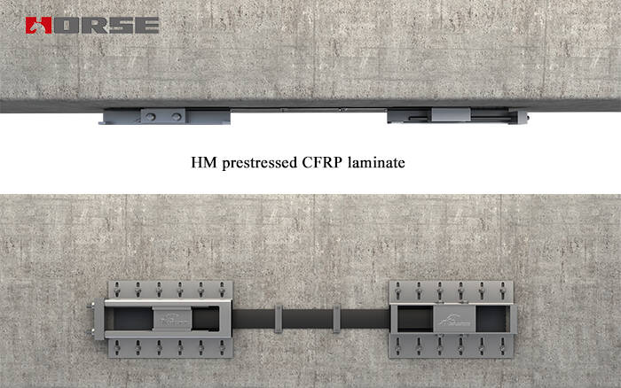 prestressed FRP laminate