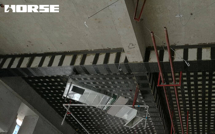 beam repair with carbon fiber(CFRP)