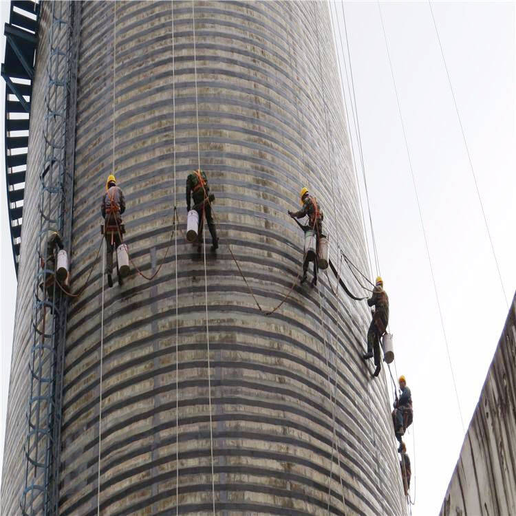 Carbon fiber reinforced 60m cracked chimney Carbon fiber reinforced 60m cracked chimney