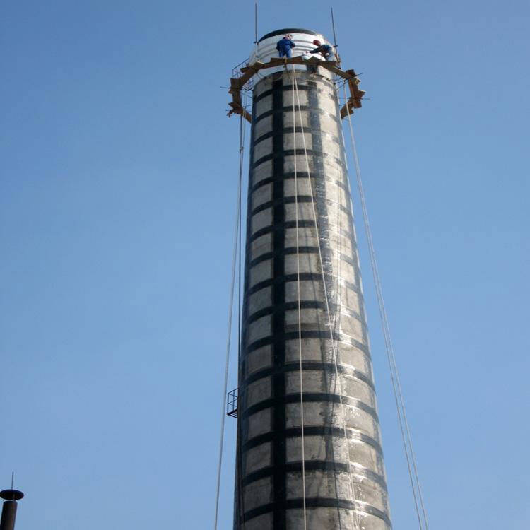 Carbon fiber reinforced 60m cracked chimney Carbon fiber reinforced 60m cracked chimney