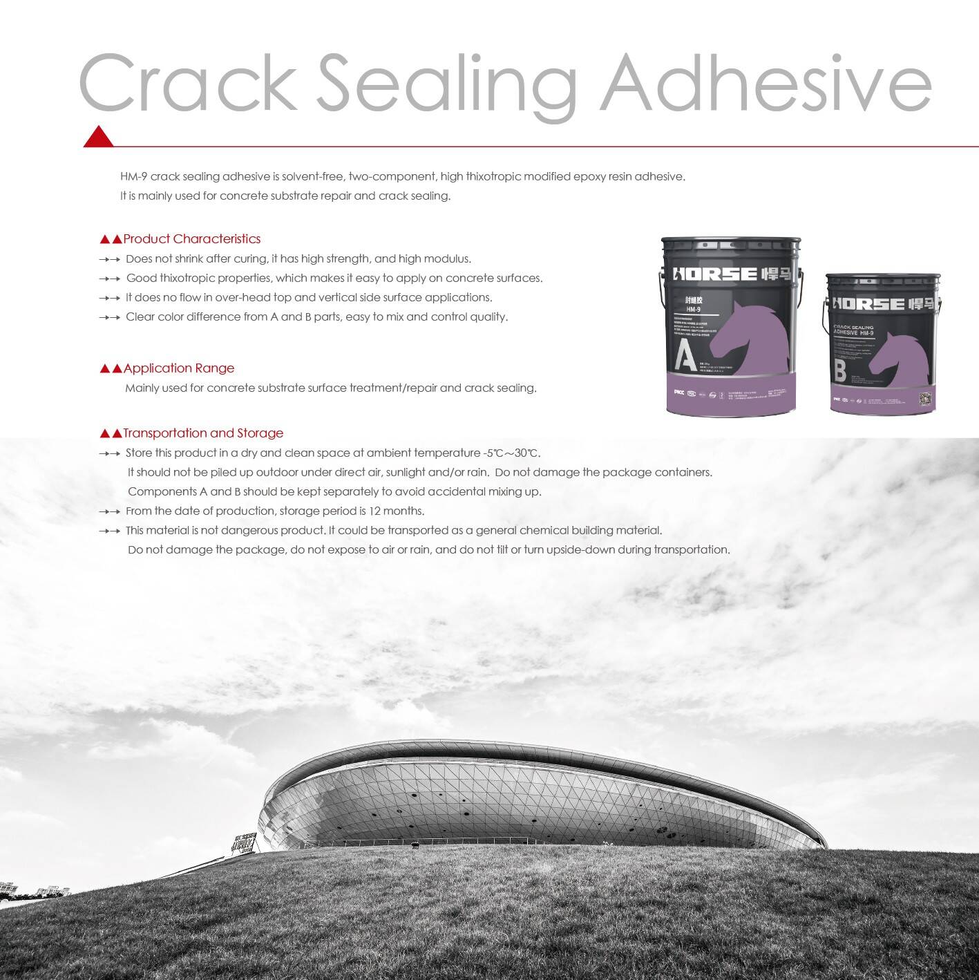 Horse crack sealing adhesive	