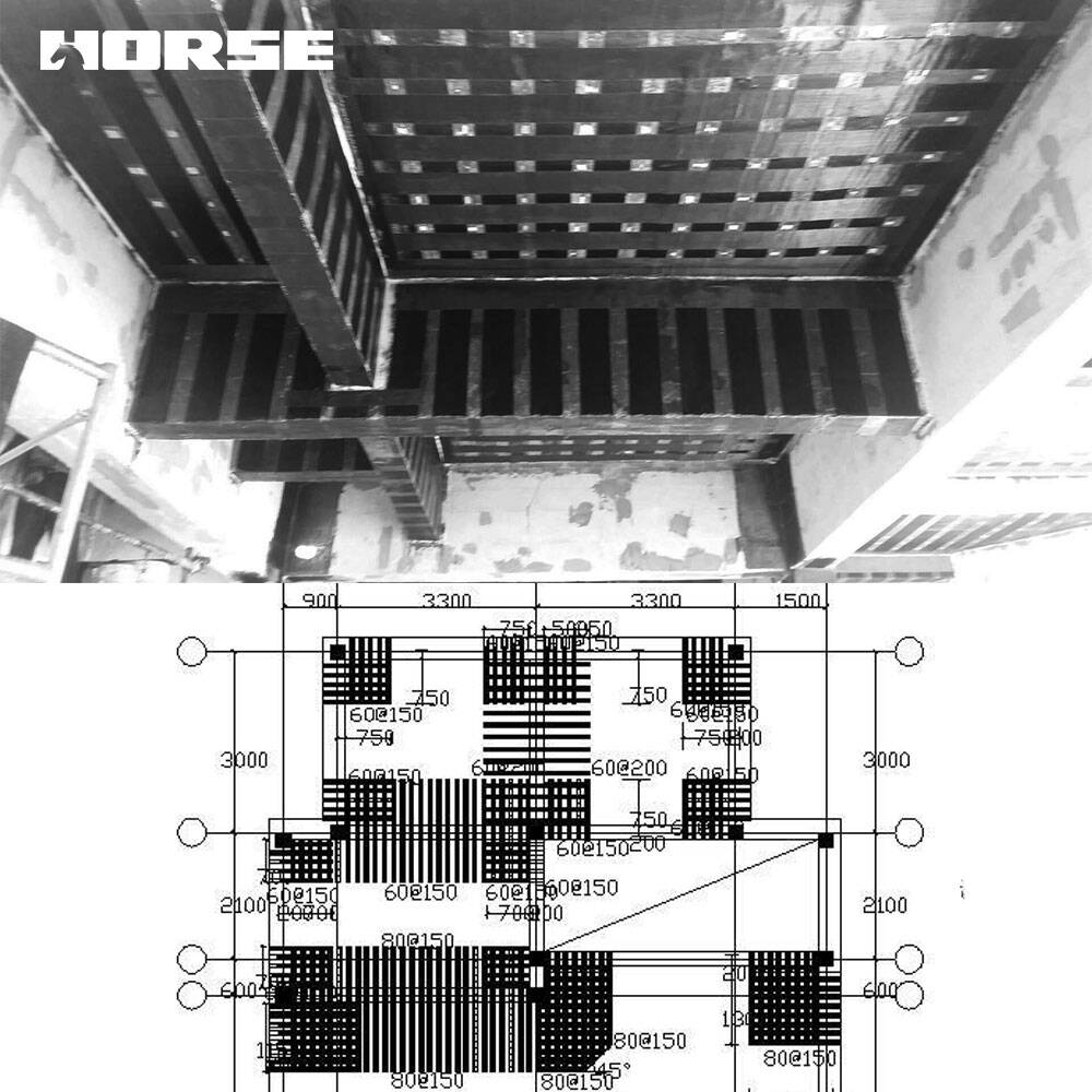 Using CFRP to reinforce the RC slabs