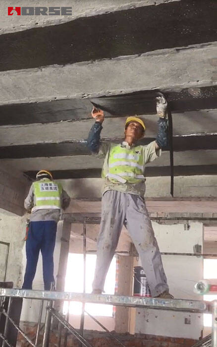Carbon Fiber Reinforcement Strengthening For Cracked Floor