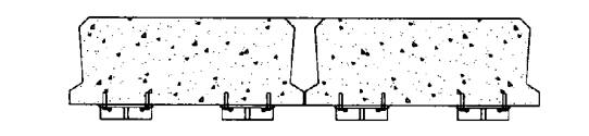 Plate beam cross-bridge design-prestressed carbon plate