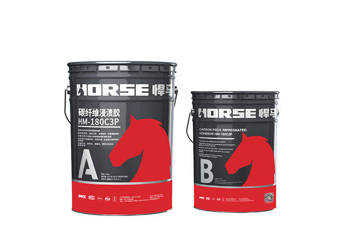 Horse adhesive for carbon fiber strengthening