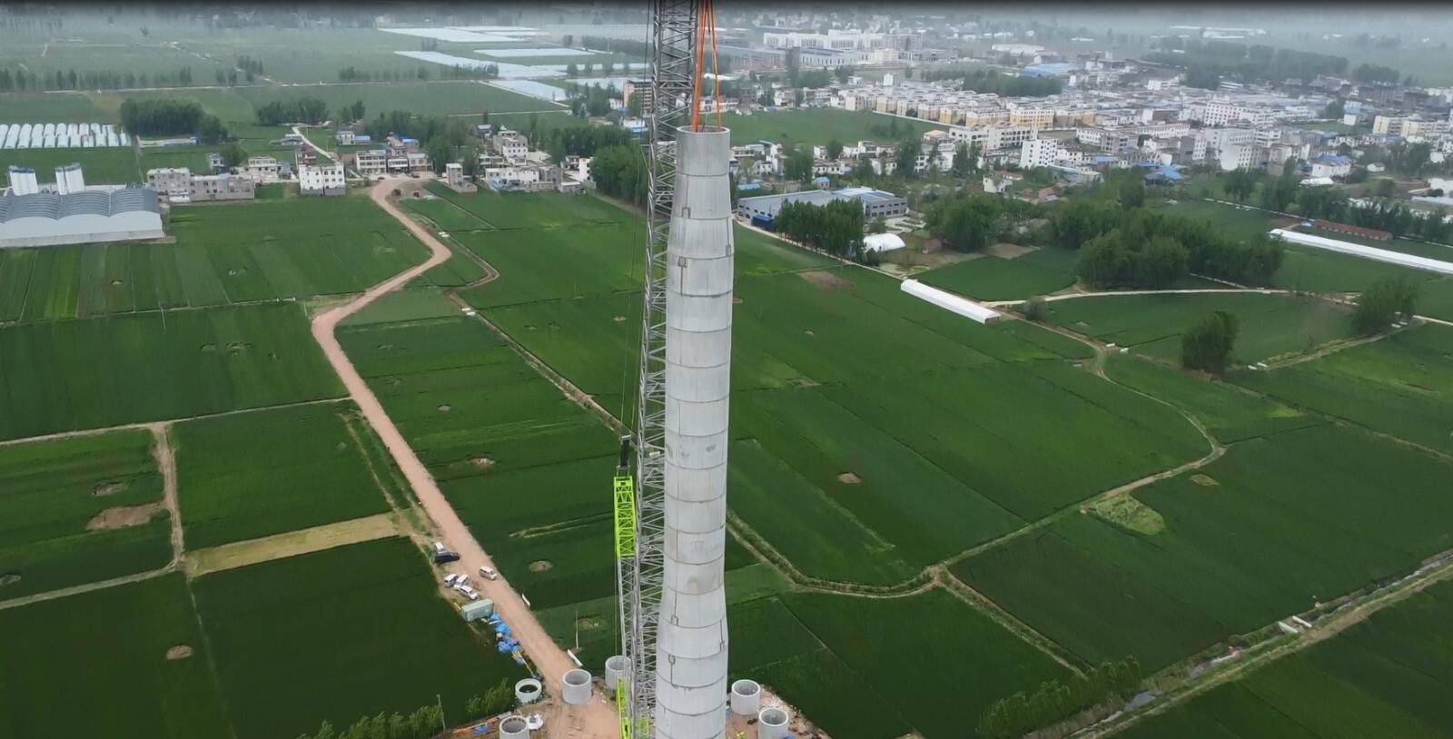 Wind Turbine Concrete Tower Assembly