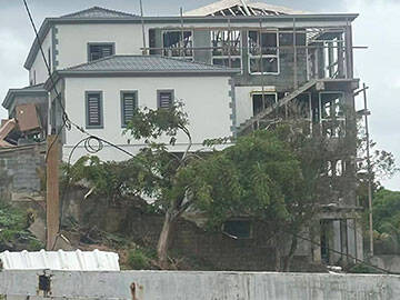 Carbon Fibe Strengthening A Seaside Villa In St. Vincent