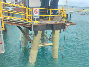FRP Composite Strengthening Port Terminal in Indonesia